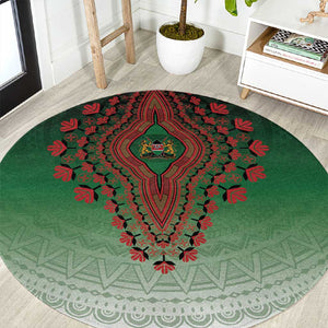 Afro Kenya Round Carpet African Dashiki Style - African Pride