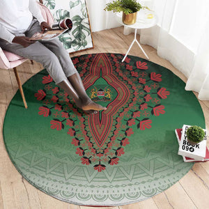 Afro Kenya Round Carpet African Dashiki Style - African Pride