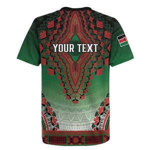 Personalized Afro Kenya Rugby Jersey African Dashiki Style - African Pride