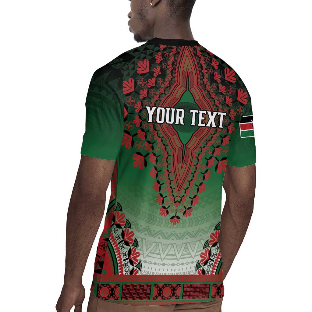 Personalized Afro Kenya Rugby Jersey African Dashiki Style - African Pride