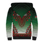 Personalized Afro Kenya Sherpa Hoodie African Dashiki Style - African Pride