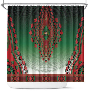 Afro Kenya Shower Curtain African Dashiki Style - African Pride