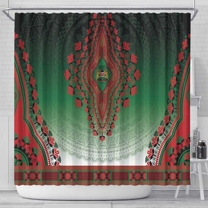 Afro Kenya Shower Curtain African Dashiki Style - African Pride