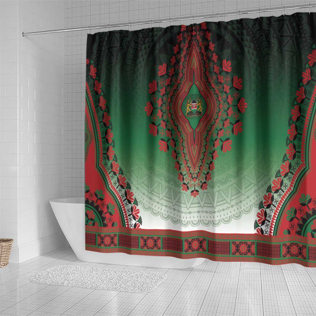 Afro Kenya Shower Curtain African Dashiki Style - African Pride