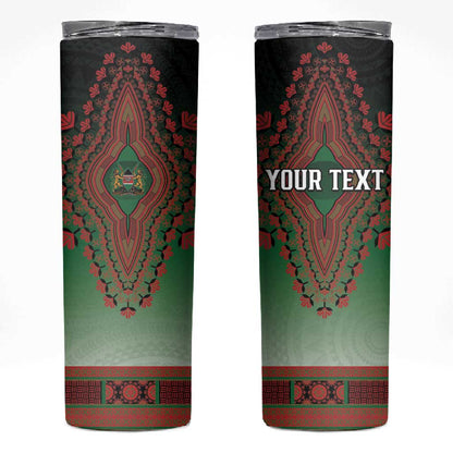 Personalized Afro Kenya Skinny Tumbler African Dashiki Style - African Pride