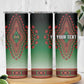 Personalized Afro Kenya Skinny Tumbler African Dashiki Style - African Pride