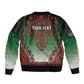 Personalized Afro Kenya Sleeve Zip Bomber Jacket African Dashiki Style - African Pride
