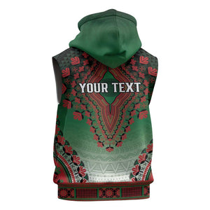 Personalized Afro Kenya Sleeveless Hoodie African Dashiki Style - African Pride