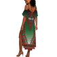 Personalized Afro Kenya Summer Maxi Dress African Dashiki Style - African Pride