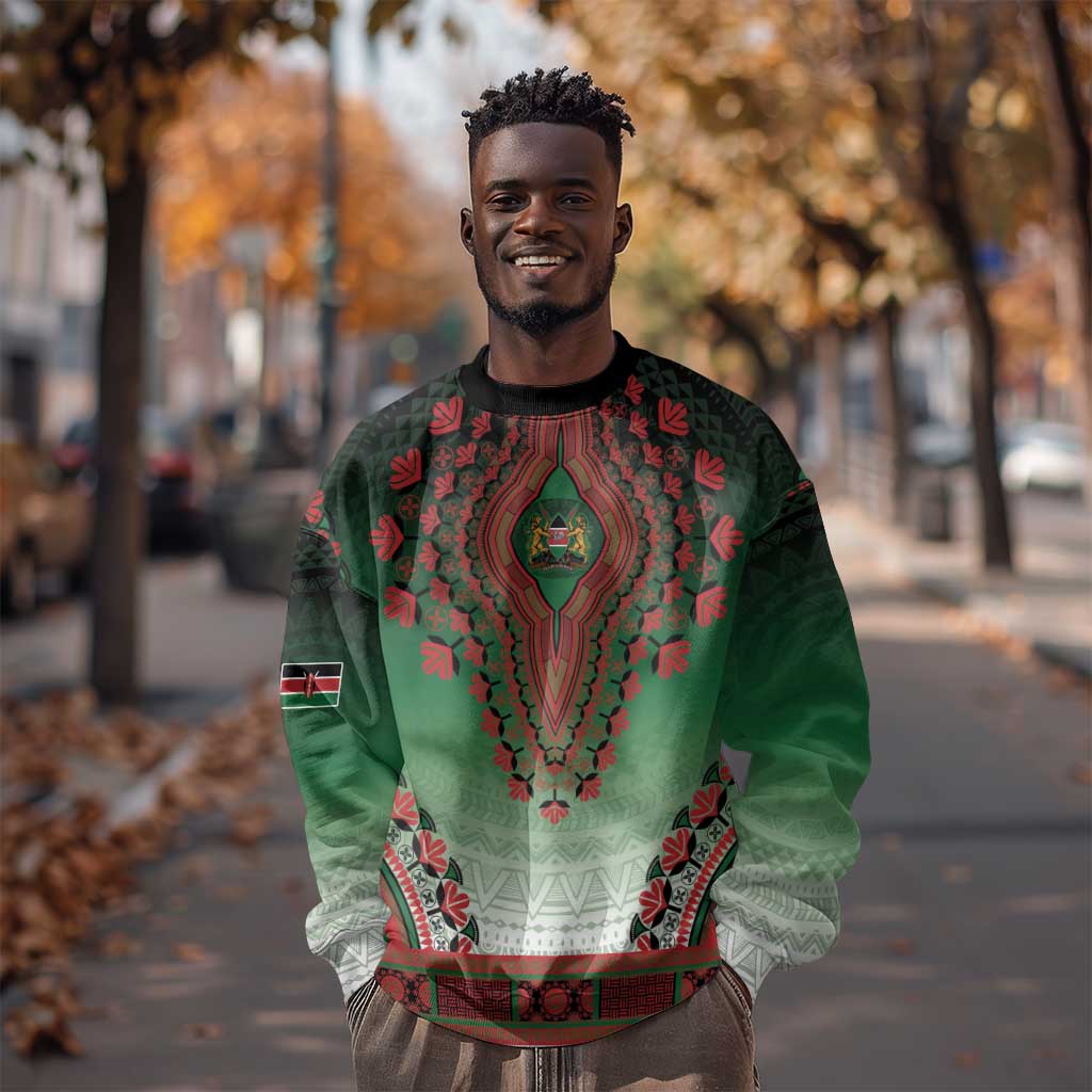 Personalized Afro Kenya Sweatshirt African Dashiki Style - African Pride