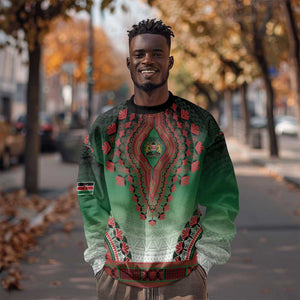 Personalized Afro Kenya Sweatshirt African Dashiki Style - African Pride