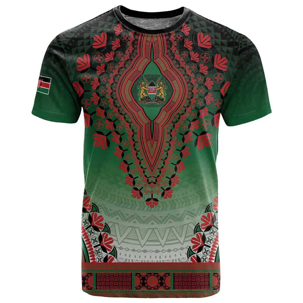Personalized Afro Kenya T shirt African Dashiki Style - African Pride