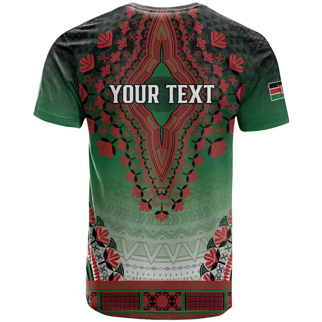 Personalized Afro Kenya T shirt African Dashiki Style - African Pride