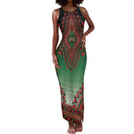 Personalized Afro Kenya Tank Maxi Dress African Dashiki Style - African Pride