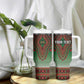 Personalized Afro Kenya Tumbler With Handle African Dashiki Style - African Pride