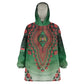 Personalized Afro Kenya Wearable Blanket Hoodie African Dashiki Style - African Pride