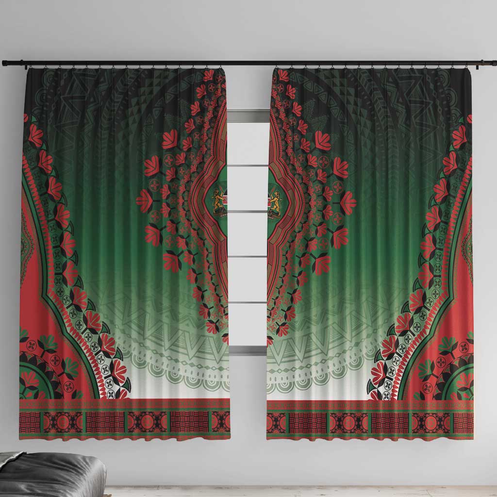 Afro Kenya Window Curtain African Dashiki Style - African Pride