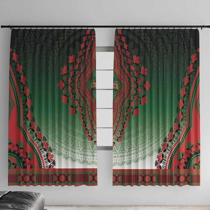 Afro Kenya Window Curtain African Dashiki Style - African Pride