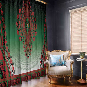 Afro Kenya Window Curtain African Dashiki Style - African Pride
