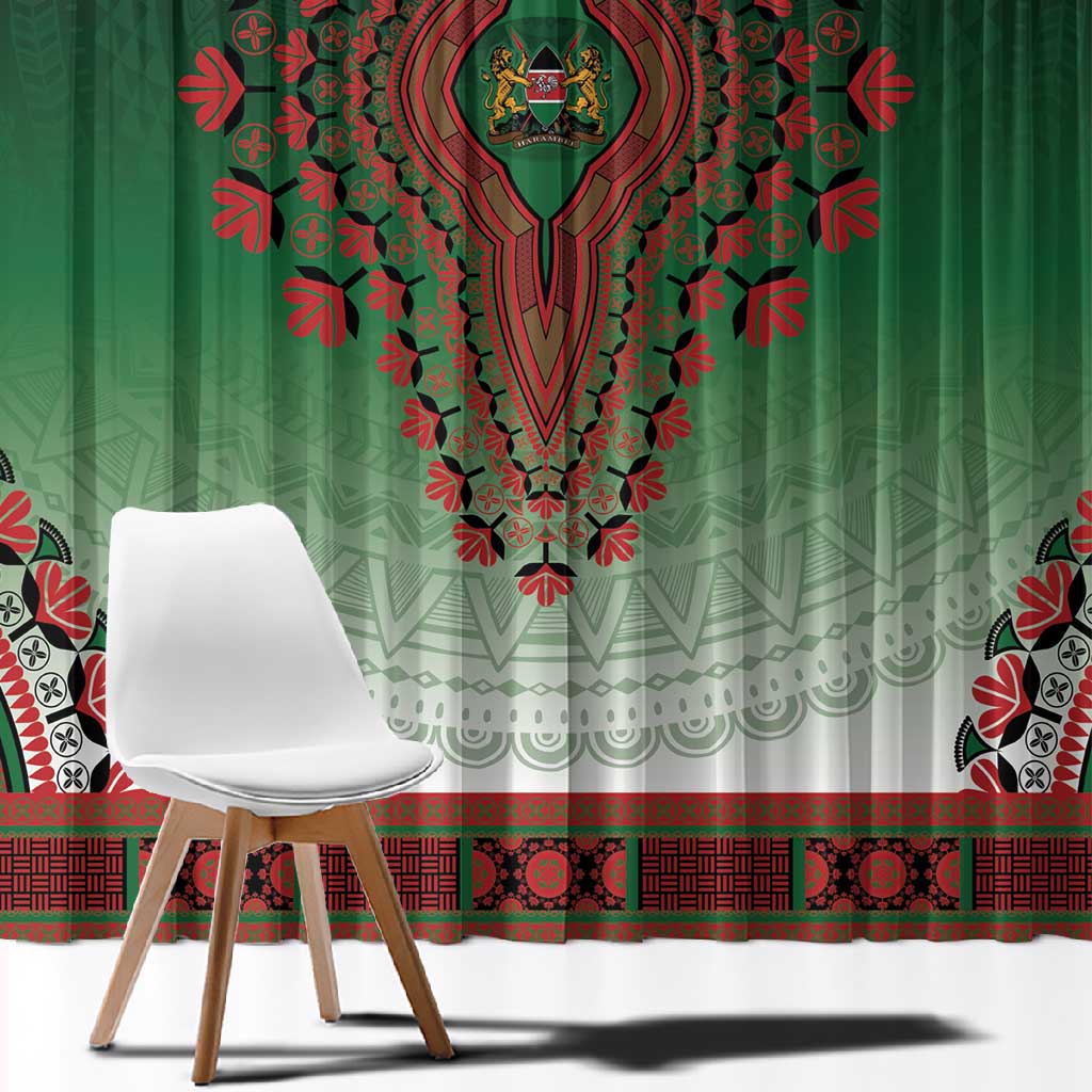 Afro Kenya Window Curtain African Dashiki Style - African Pride