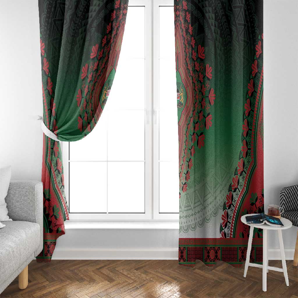 Afro Kenya Window Curtain African Dashiki Style - African Pride