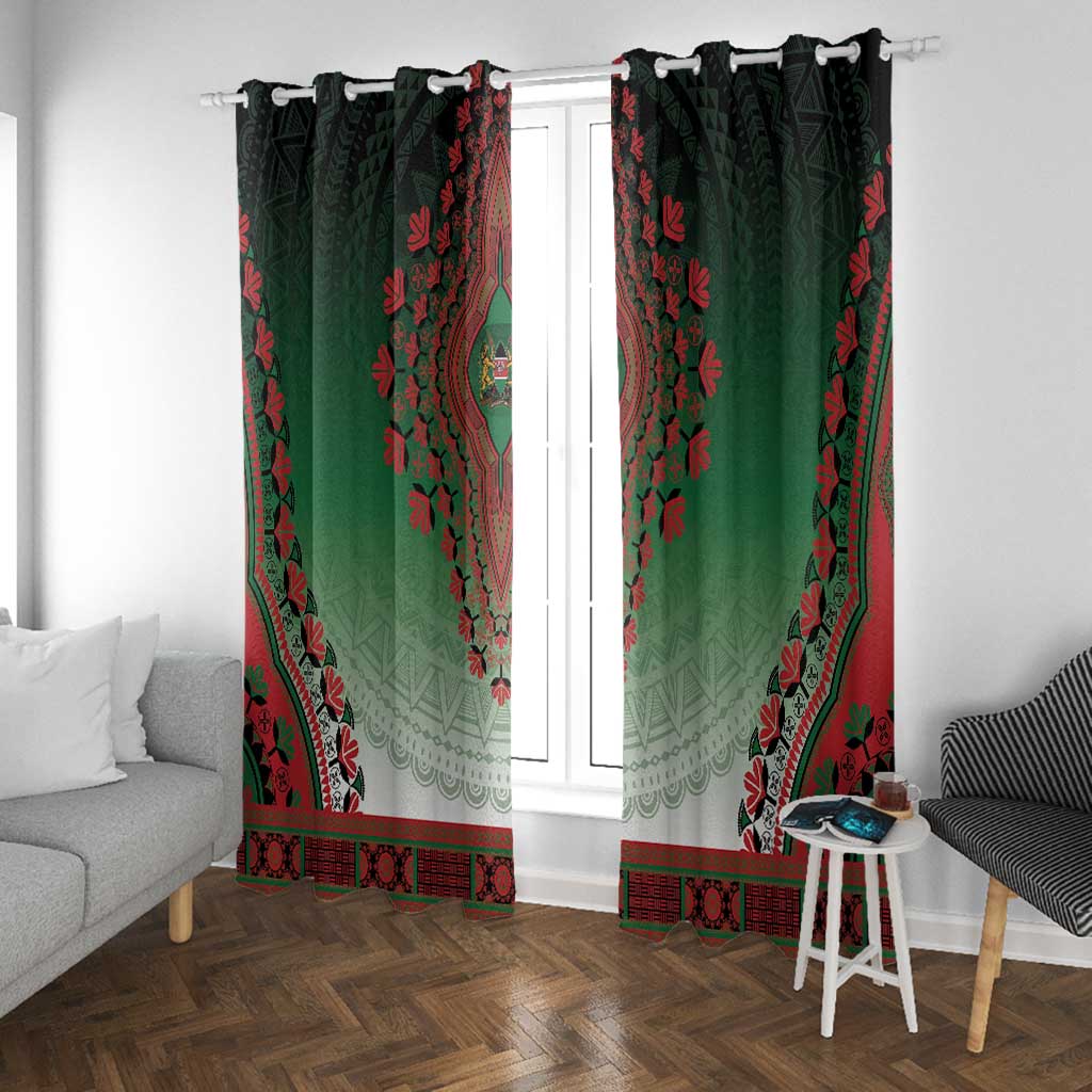 Afro Kenya Window Curtain African Dashiki Style - African Pride