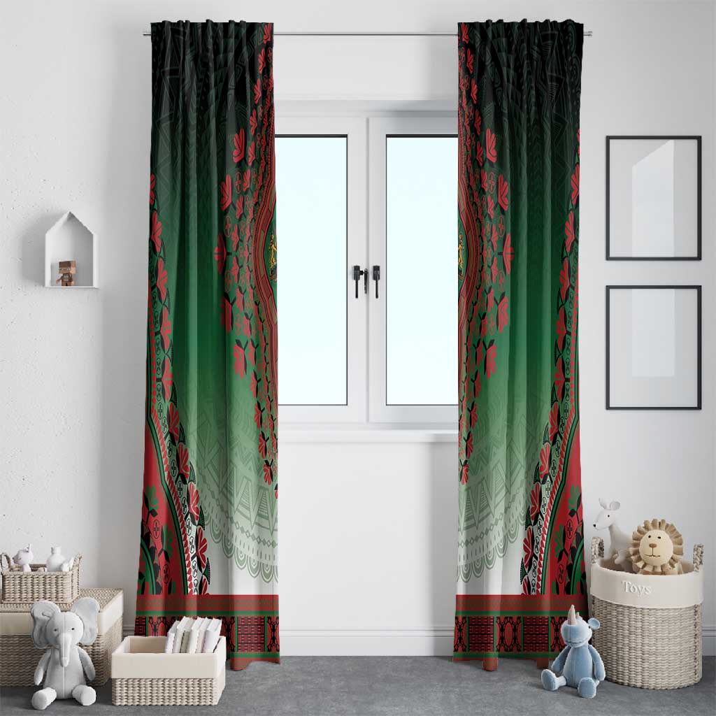Afro Kenya Window Curtain African Dashiki Style - African Pride