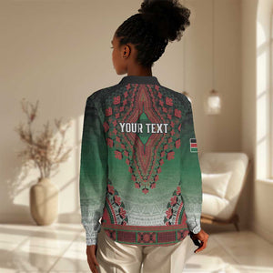 Personalized Afro Kenya Women Casual Shirt African Dashiki Style - African Pride