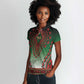 Personalized Afro Kenya Women Polo Shirt African Dashiki Style - African Pride
