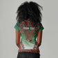 Personalized Afro Kenya Women V-Neck T-Shirt African Dashiki Style - African Pride