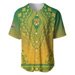 Personalized Afro South Africa Baseball Jersey African Dashiki Style - African Pride