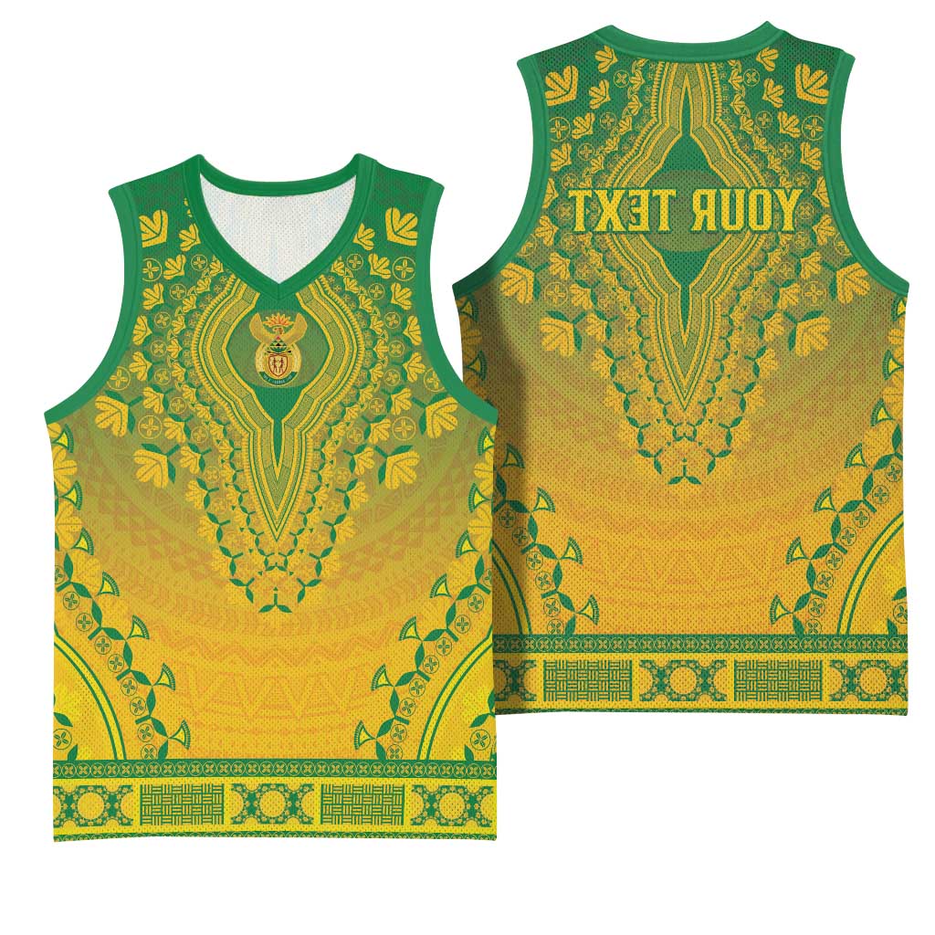 Personalized Afro South Africa Basketball Jersey African Dashiki Style - African Pride