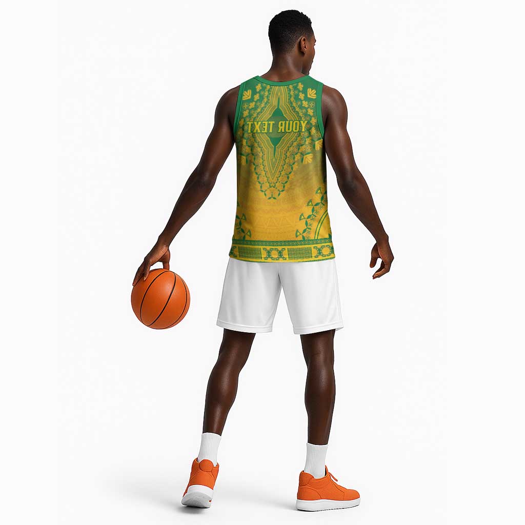 Personalized Afro South Africa Basketball Jersey African Dashiki Style - African Pride