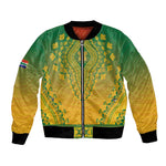 Personalized Afro South Africa Bomber Jacket African Dashiki Style - African Pride