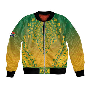 Personalized Afro South Africa Bomber Jacket African Dashiki Style - African Pride
