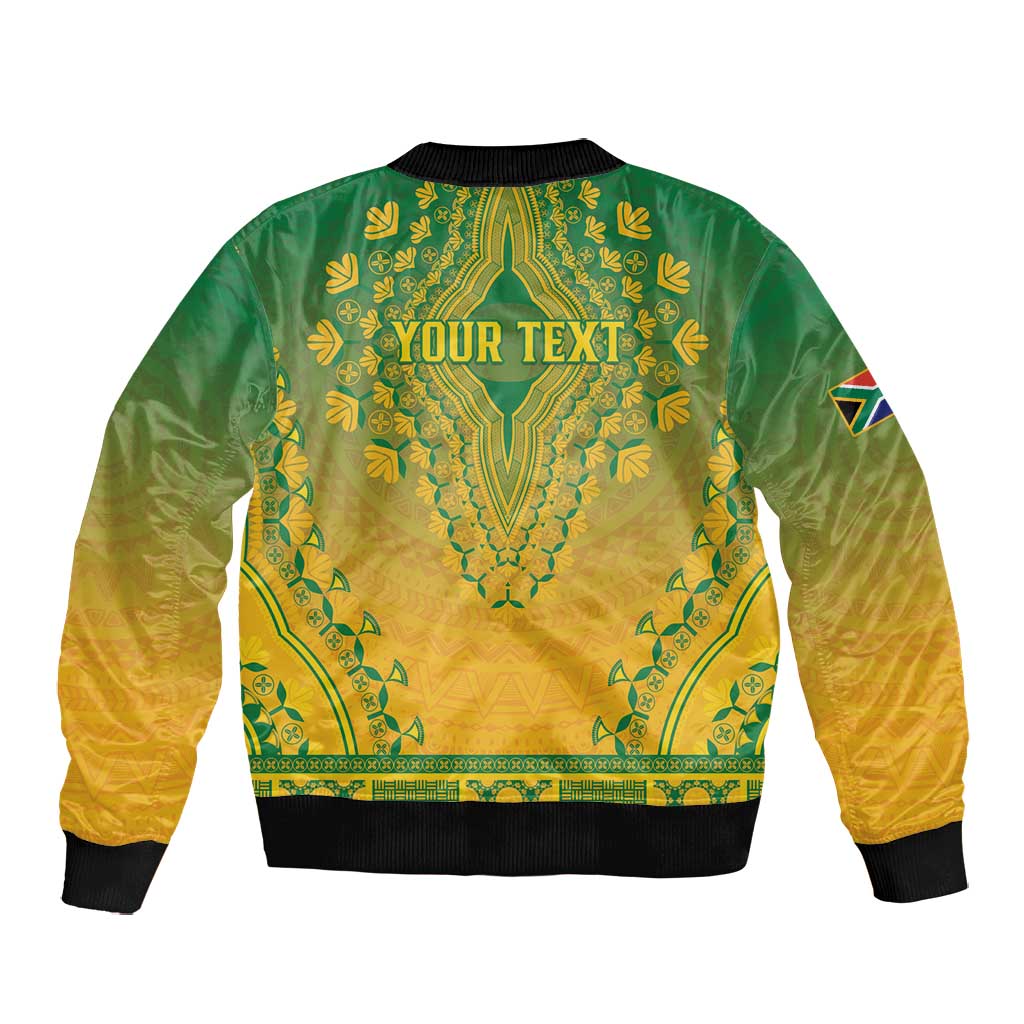 Personalized Afro South Africa Bomber Jacket African Dashiki Style - African Pride