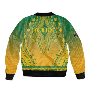 Personalized Afro South Africa Bomber Jacket African Dashiki Style - African Pride