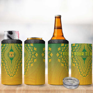 Personalized Afro South Africa 4 in 1 Can Cooler Tumbler African Dashiki Style - African Pride