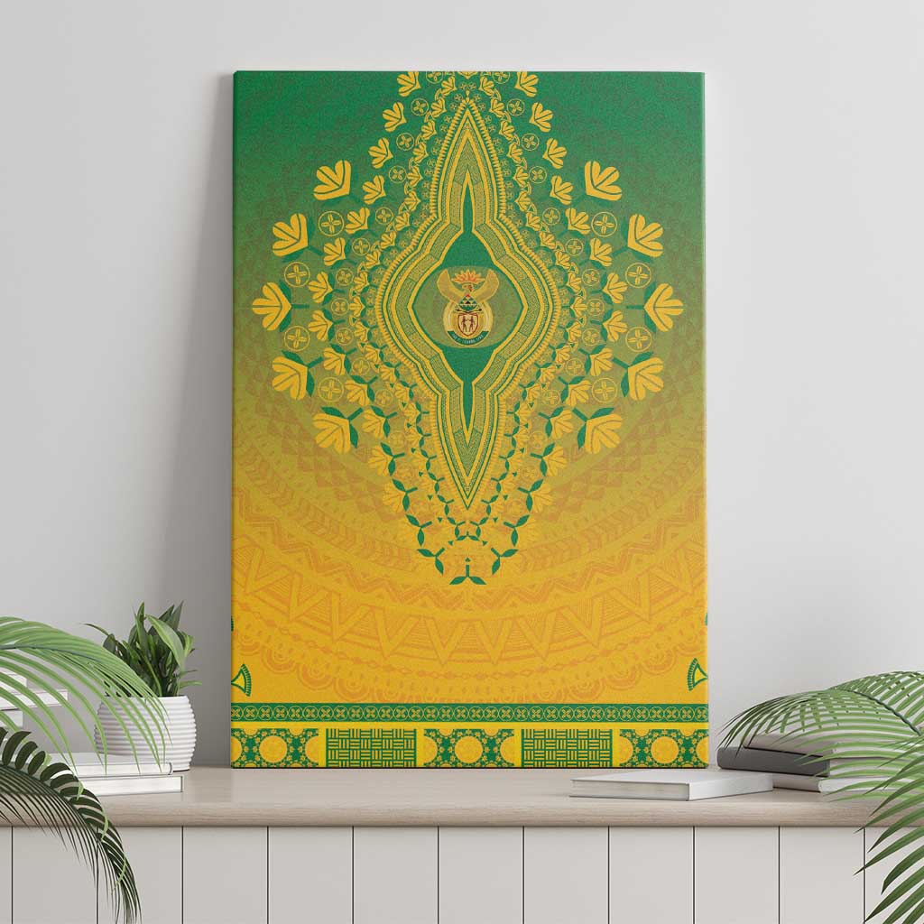 Afro South Africa Canvas Wall Art African Dashiki Style - African Pride