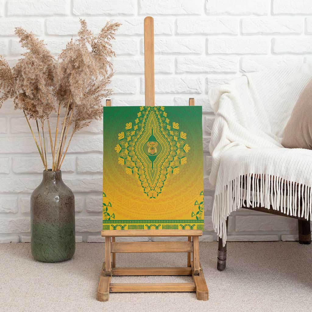 Afro South Africa Canvas Wall Art African Dashiki Style - African Pride