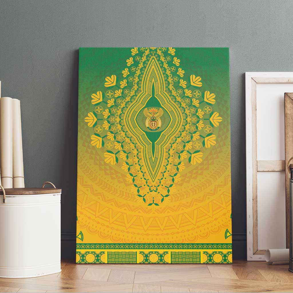 Afro South Africa Canvas Wall Art African Dashiki Style - African Pride