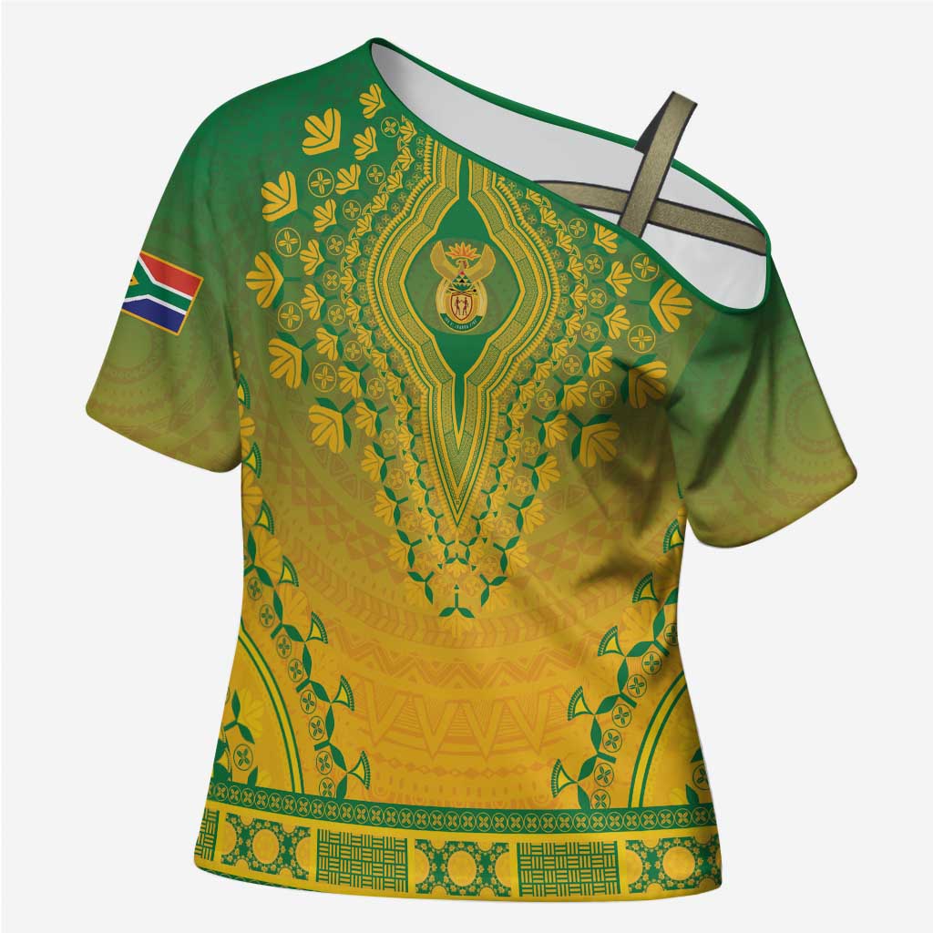 Personalized South Africa African Dashiki Cross Shoulder Shirt