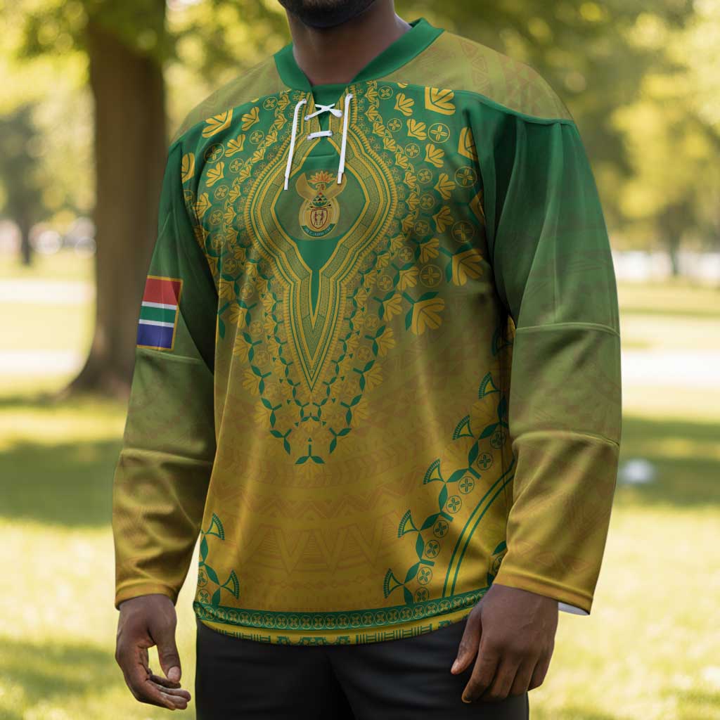 Personalized South Africa African Dashiki Hockey Jersey