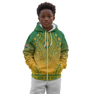 Personalized Afro South Africa Kid Hoodie African Dashiki Style - African Pride