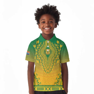 Personalized Afro South Africa Kid Polo Shirt African Dashiki Style - African Pride