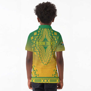 Personalized Afro South Africa Kid Polo Shirt African Dashiki Style - African Pride