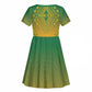 Personalized Afro South Africa Kid Short Sleeve Dress African Dashiki Style - African Pride