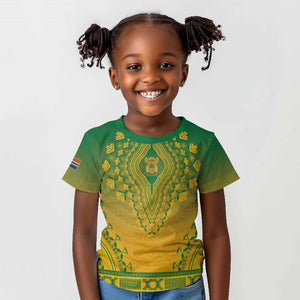 Personalized Afro South Africa Kid T shirt African Dashiki Style - African Pride
