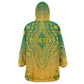 Personalized Afro South Africa Kid Wearable Blanket Hoodie African Dashiki Style - African Pride