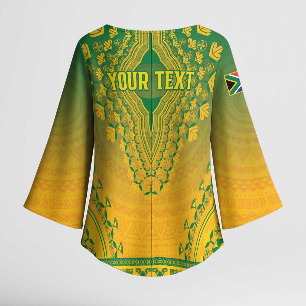 Personalized South Africa African Dashiki Kimono Sleeve Blouse